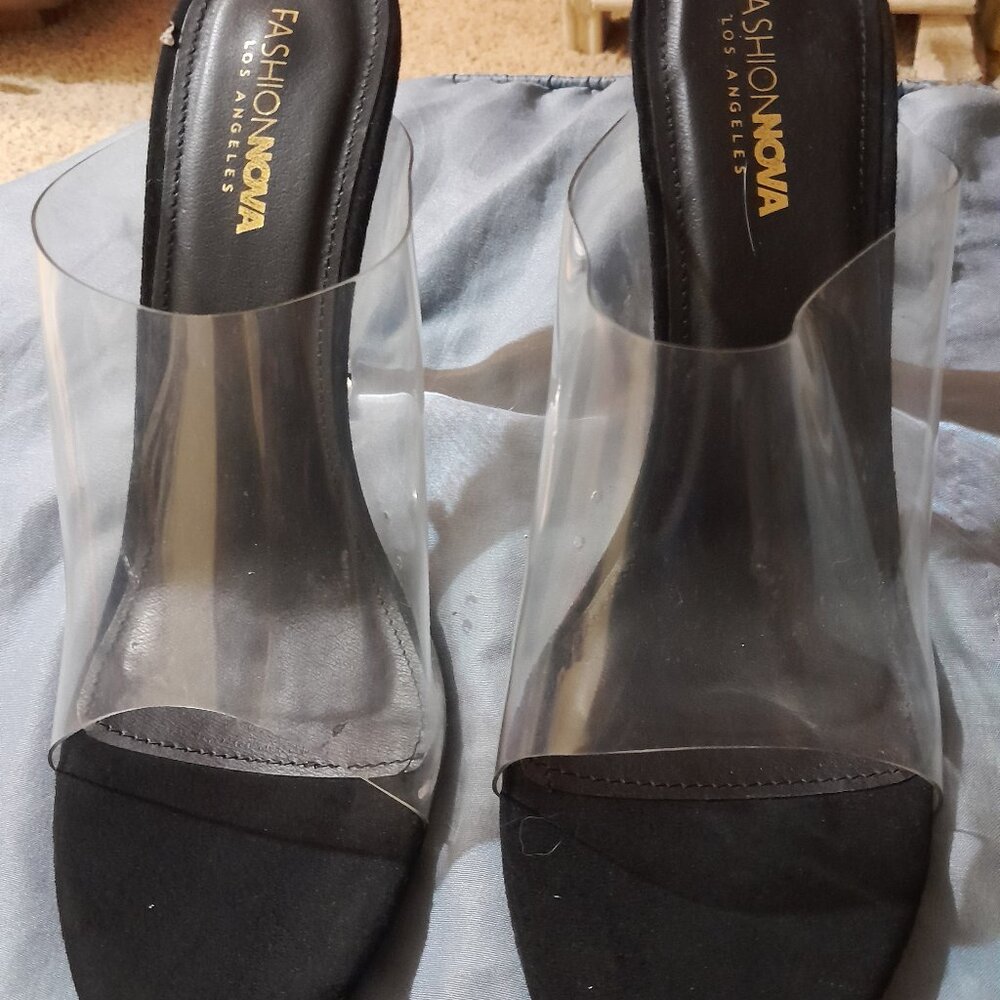 Glass  Heeled Sandal